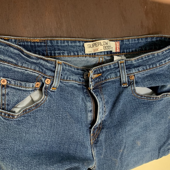 Super low boot cut jeans from Levi’s. Size 11, jr., medium - Picture 5 of 6